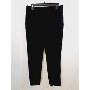 Talbots Women’s Newport Pant Flat Front Dress Pants Black Size 6